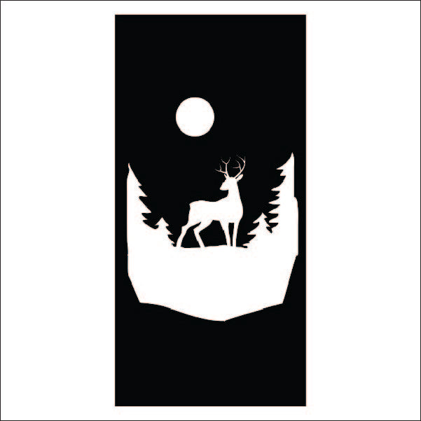 Load image into Gallery viewer, M108 Deer in the Woods - Metal Pole Banner
