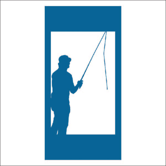 M105 Fisherman - Metal Pole Banner