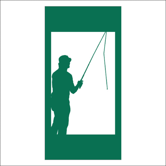 M105 Fisherman - Metal Pole Banner