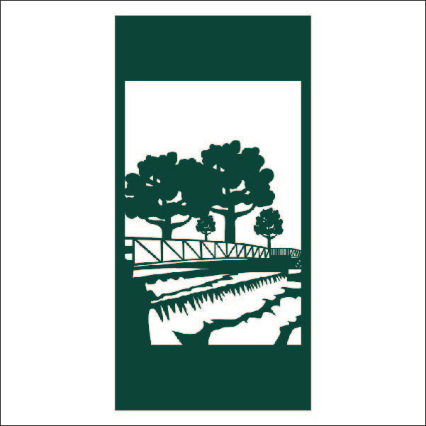 Load image into Gallery viewer, M103 River Bridge - Metal Pole Banner
