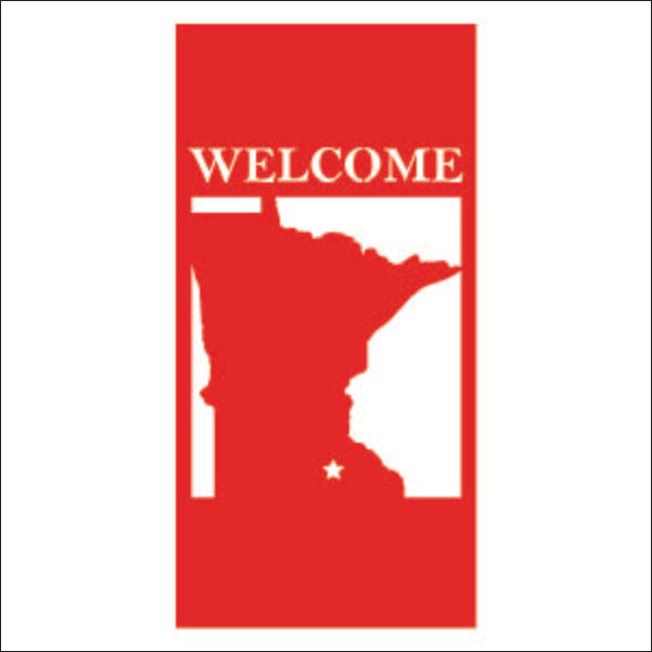 Load image into Gallery viewer, M104 Welcome to Our State - Metal Pole Banner
