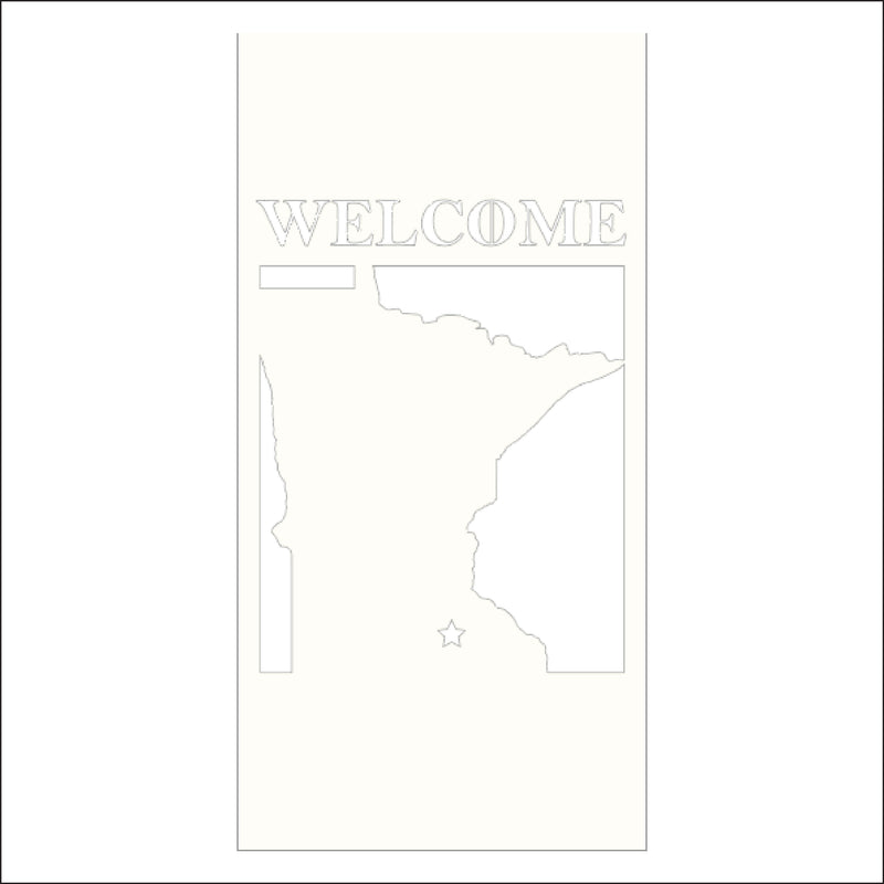 Load image into Gallery viewer, M104 Welcome to Our State - Metal Pole Banner
