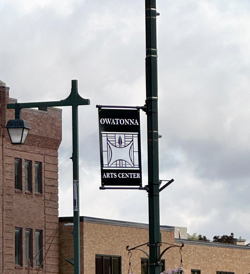 Load image into Gallery viewer, M101 Community Arts Center - Metal Pole Banner
