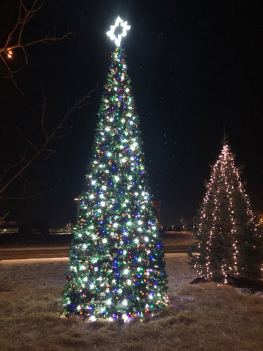 Pop-Up Garland Wrapped Christmas Tree