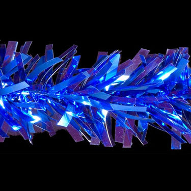 25' Blue Regular Cut Metallic Garland - H-Cut