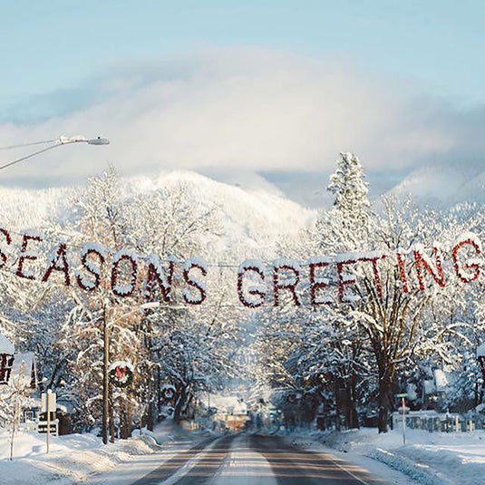 Season's Greetings Over the Street Christmas Decoration