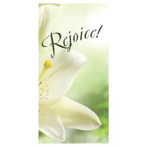 D704 Rejoice - Pole Banner