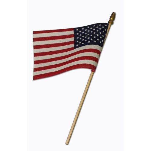 Load image into Gallery viewer, 4&quot; x 6&quot; U.S. Stick Flag - Polycotton - Economy - No Fray
