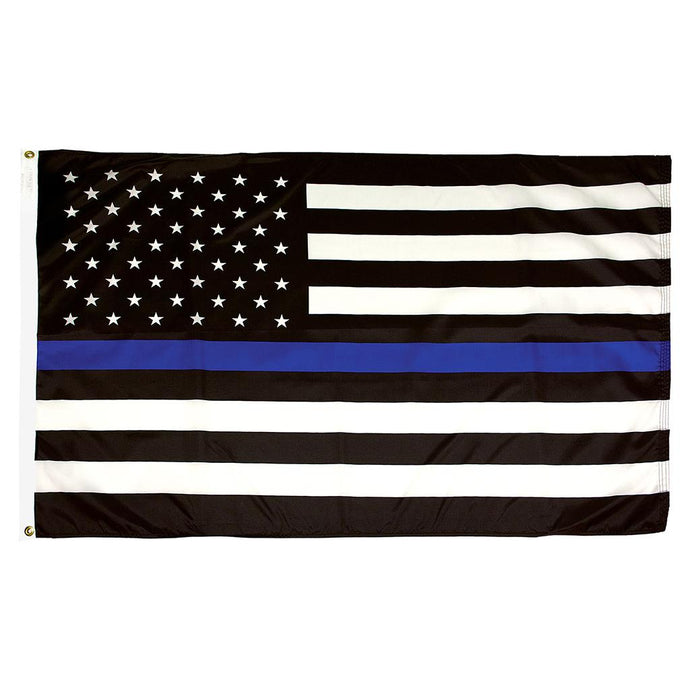 3' x 5' Thin Blue Line US Flag