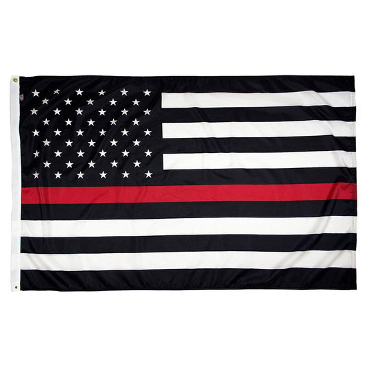 3' x 5' Thin Red Line US Flag