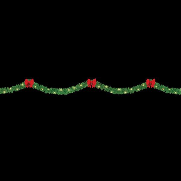 Load image into Gallery viewer, Garland &amp; Bows - Over the Street Christmas Decoration
