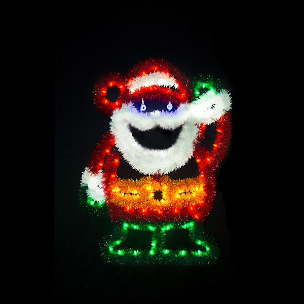 Load image into Gallery viewer, 6&#39; Waving Santa Ground Mount Christmas Decoration
