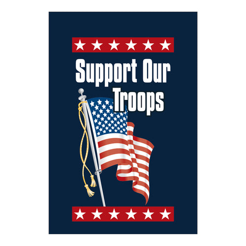 D190 Support Our Troops - Garden Flag