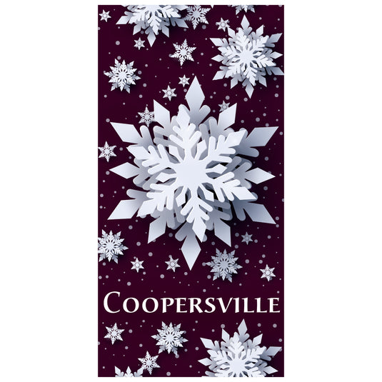 D443 Snow Flurry - Pole Banner