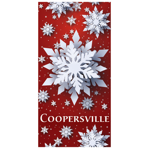 D443 Snow Flurry - Pole Banner