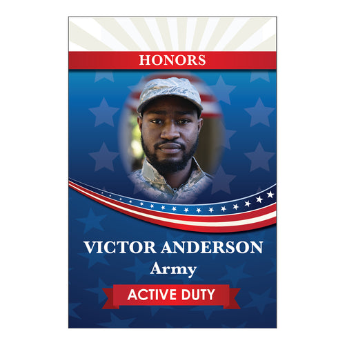 D444 Active Duty Hometown Hero - Garden Flag