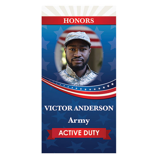 D444 Hometown Hero Duty Status - Pole Banner