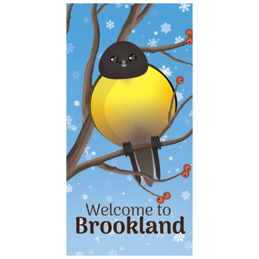 D493 Winter Titmouse - Pole Banner