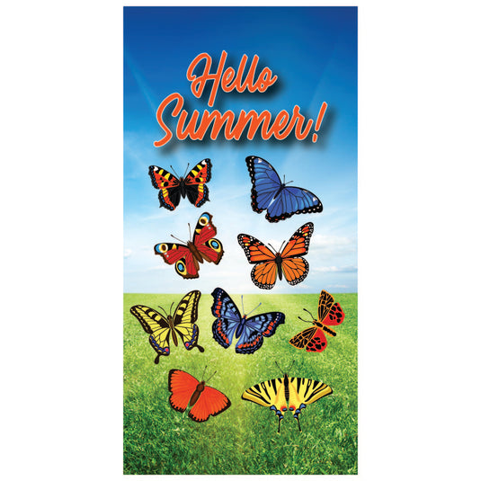 D531 Hello Summer - Pole Banner