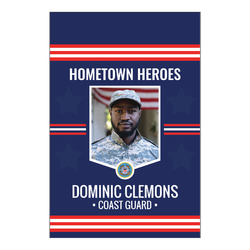 D549 Flag Stripes Hometown Hero - Garden Flag