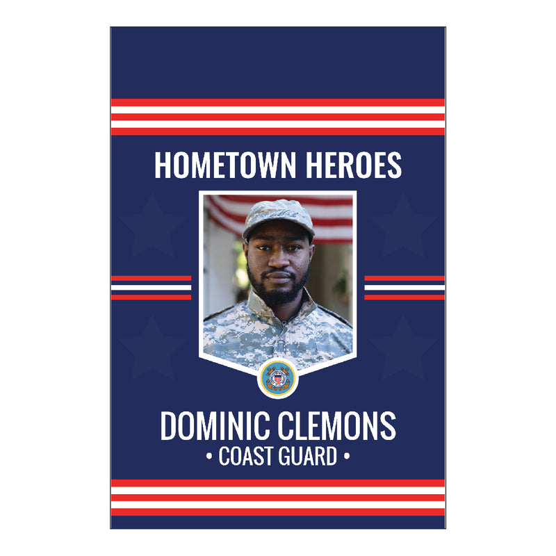 Load image into Gallery viewer, D549 Flag Stripes Hometown Hero - Garden Flag
