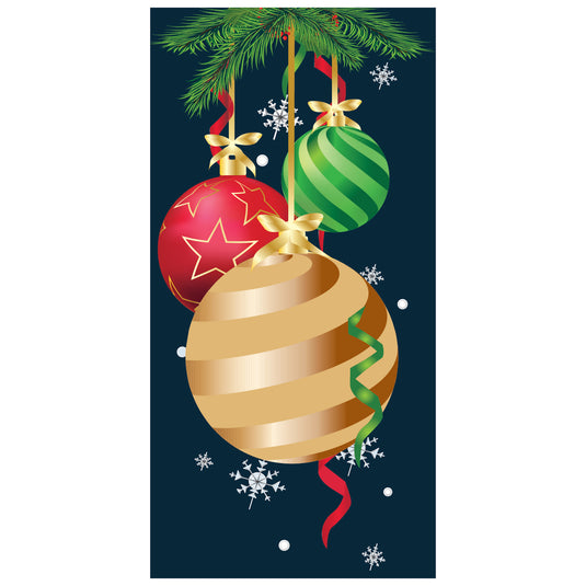 D562 Three Ornaments  - Pole Banner