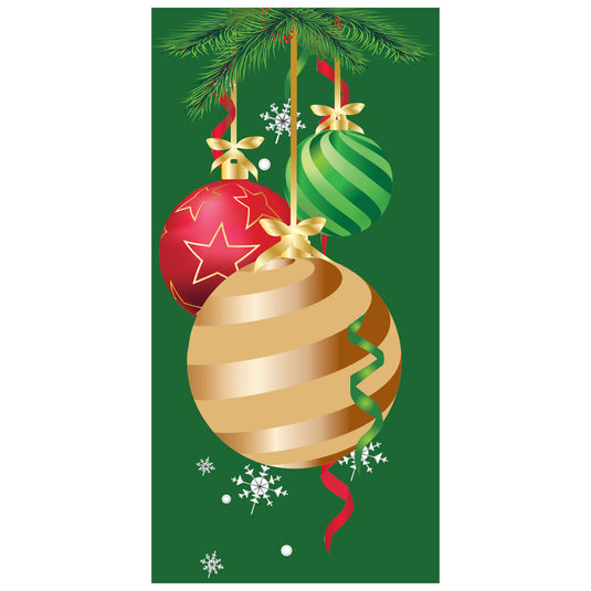 D562 Three Ornaments  - Pole Banner