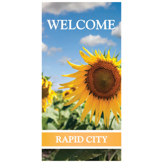 D572 Sunflower Field - Pole Banner