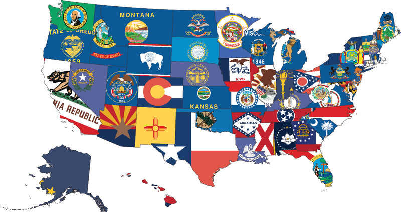 Load image into Gallery viewer, 5&#39; x 8&#39; Polyester State Flags
