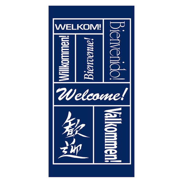 Load image into Gallery viewer, Blue International Welcome - Pole Banner
