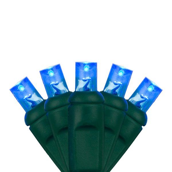 Wide Angle Blue LED Christmas Mini Lights