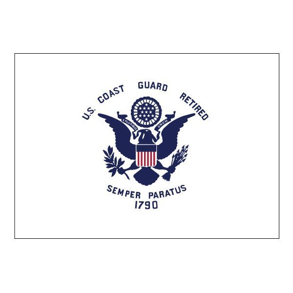 Coast Guard Retired Flag