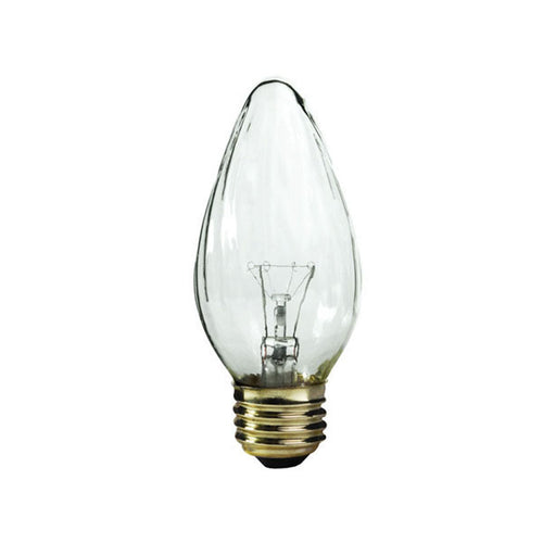 F15 Incandescent Flame Bulb - Clear - 130V