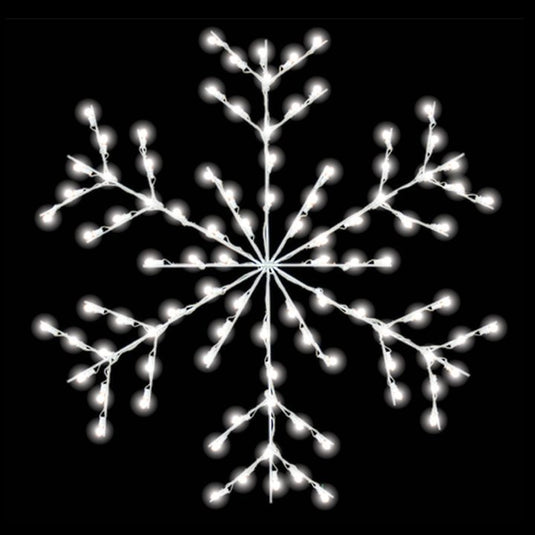 Fancy Forked Snowflake - Ground Mount Christmas Decoration