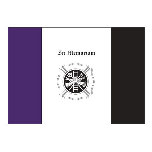 Fireman Mourning Flag