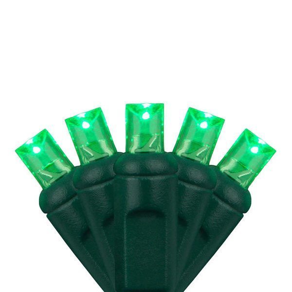 Wide Angle Green LED Christmas Mini Lights