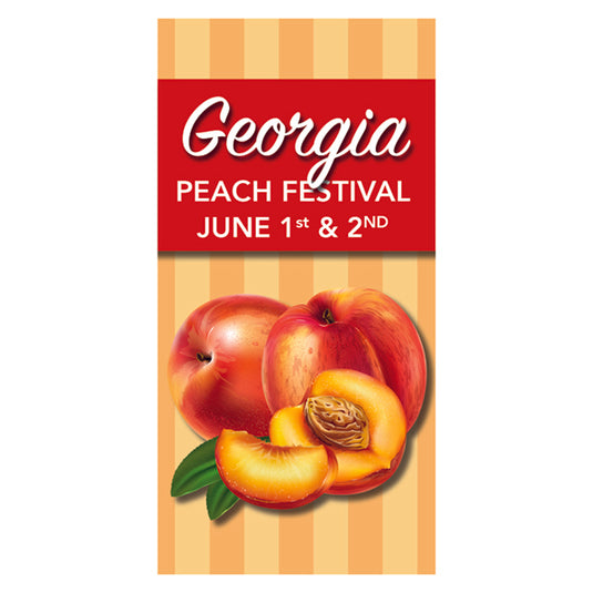 Peach Festival - Pole Banner