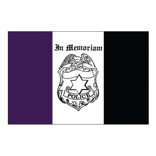 Police Mourning Flag