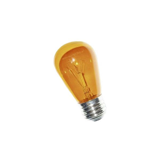 Gold S14 Transparent Incandescent Sign Bulb