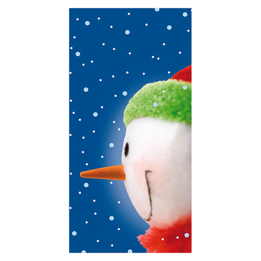 Snowman Face - Pole Banner