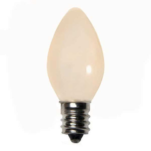 Warm White C7 Transparent LED Light Bulbs - 25/BX