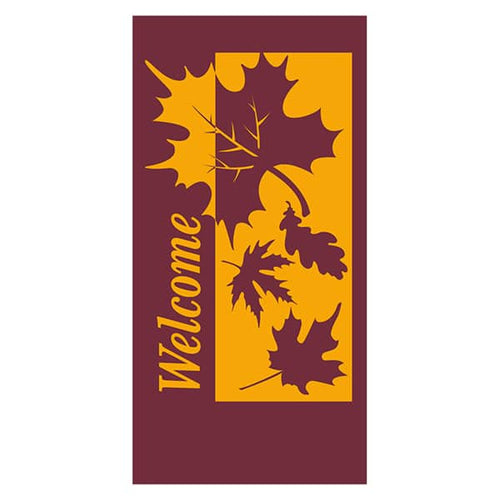 Welcome Leaves - Pole Banner